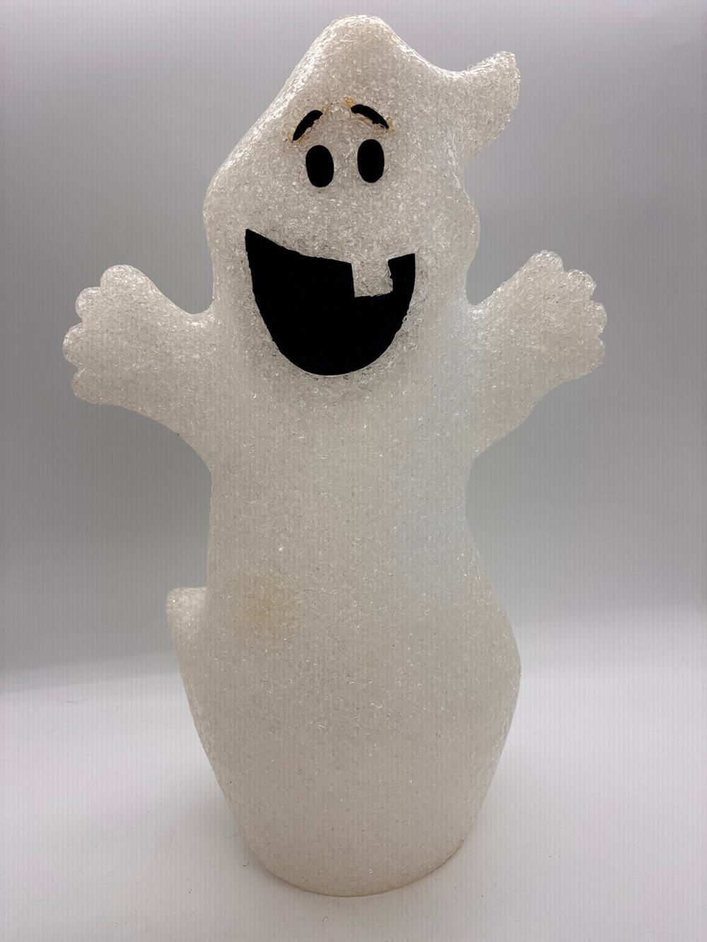 Vintage color changing melted plastic popcorn Halloween ghost